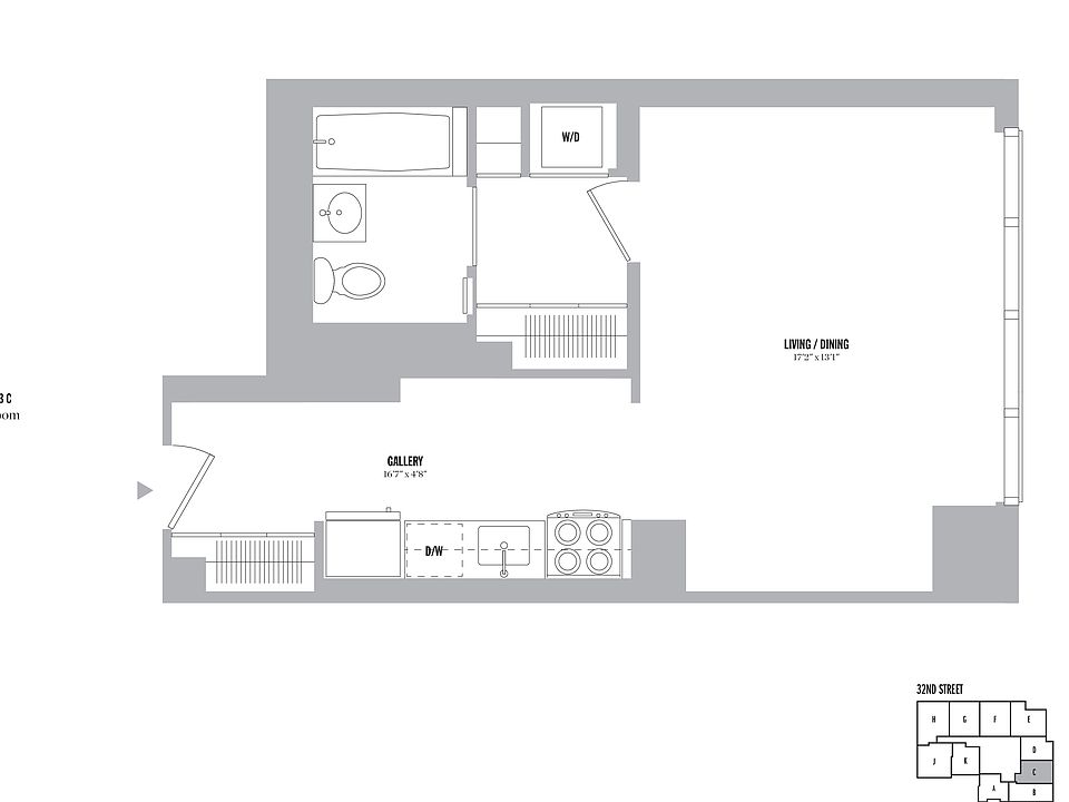 2nd image of 885 6th Ave APT 19C