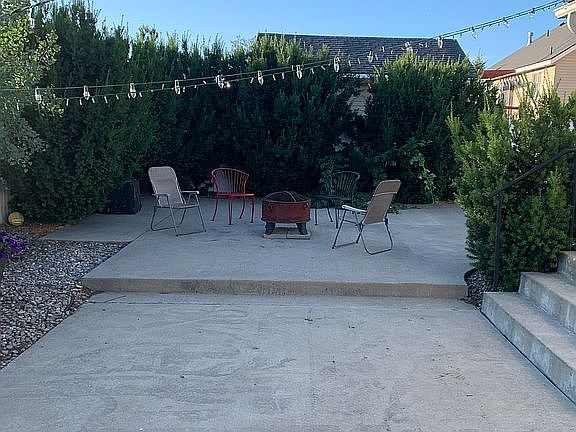 Backyard/hot tub pad