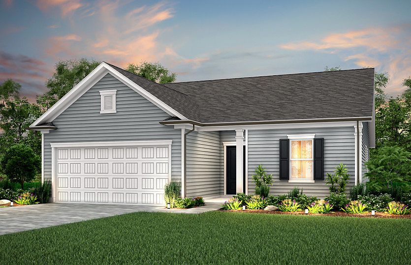 Compton Exterior LC2A with front porch - Model Representation