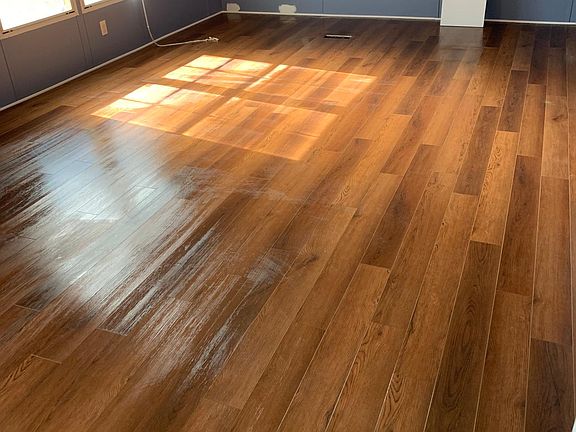 Master Bedroom with new LVP.