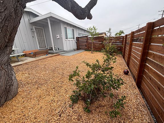 Fenced front yard