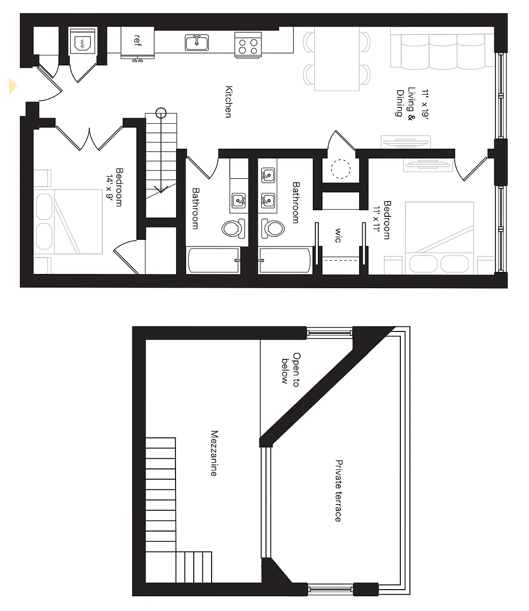 Floor plan Penthouse B7 318 Collection