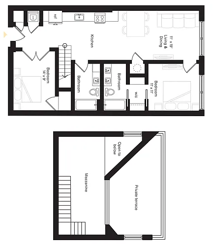 Floor plan Penthouse B7 318 Collection
