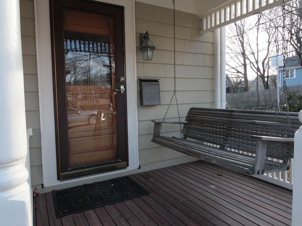 Front entrance with porch swing