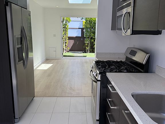 kitchen with stainless steel appliances