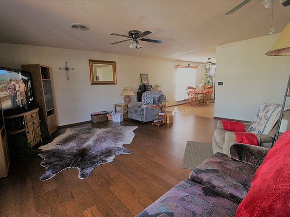 Living area into dining 