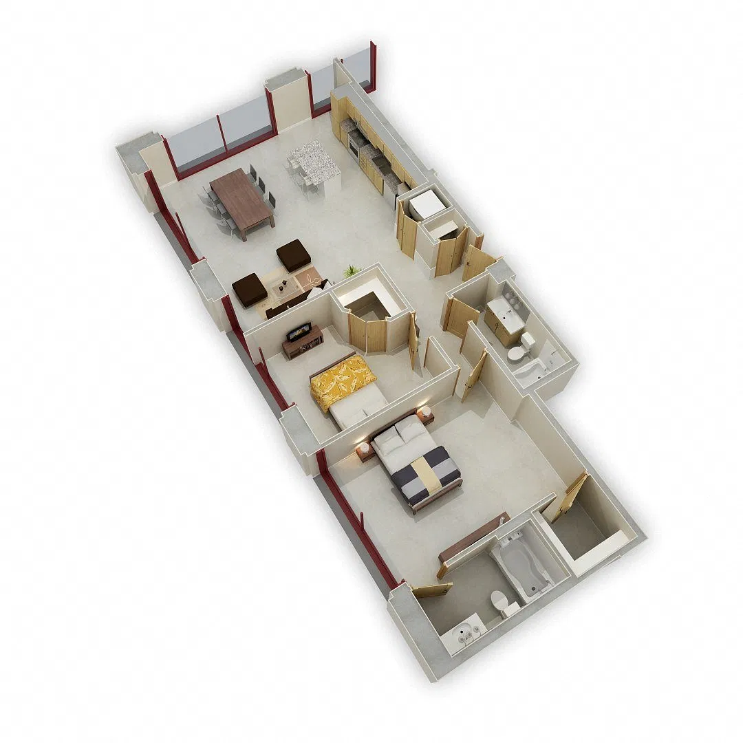Floor plan Two Bedroom G