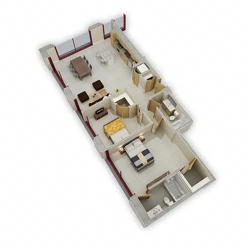Floor plan Two Bedroom G