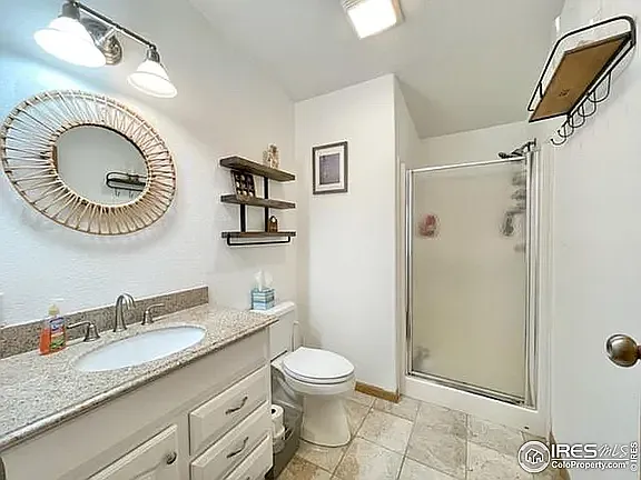Second bathroom with shower