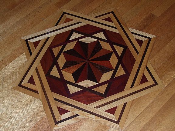 This is an example of the craftsmanship put into the hardwood floors!