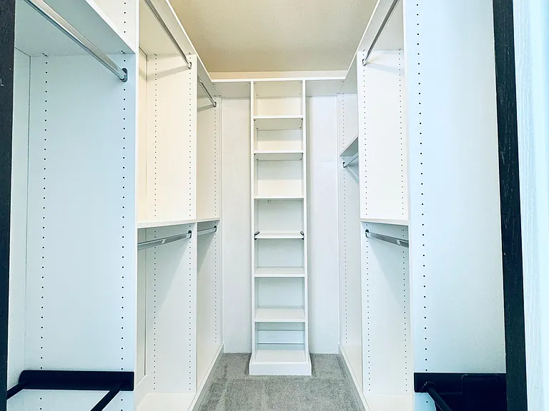 walk-in closet master bedroom