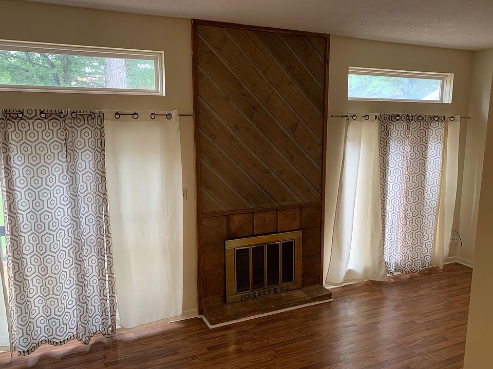 Living room with fireplace