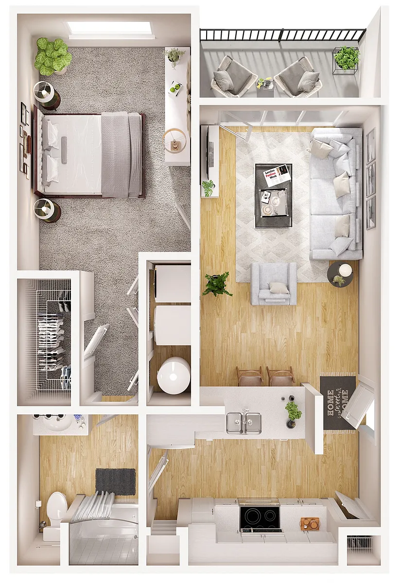 Floor plan 1A w/ Patio Renovation 2