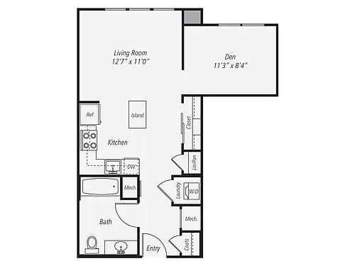 Floor plan S2D Renovated