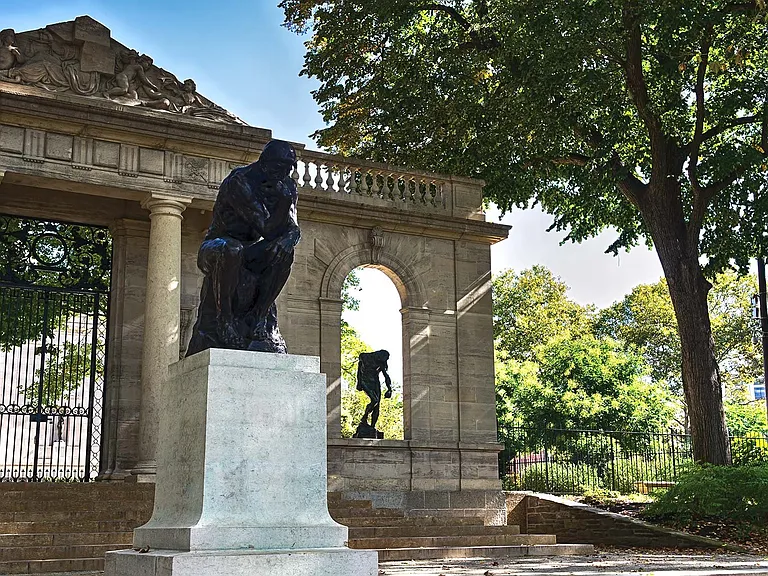 Just across the street, experience the largest sculpture collection outside of Paris of Auguste Rodin