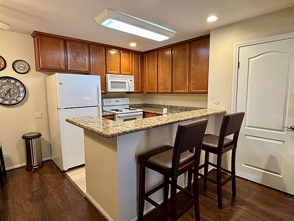 Kitchen with bar stools