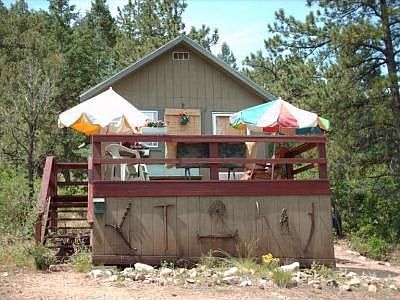 Front view of cabin