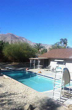 south facing back yard with mountain views