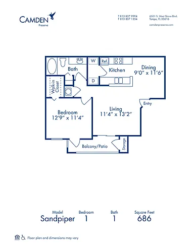Floor plan Sandpiper