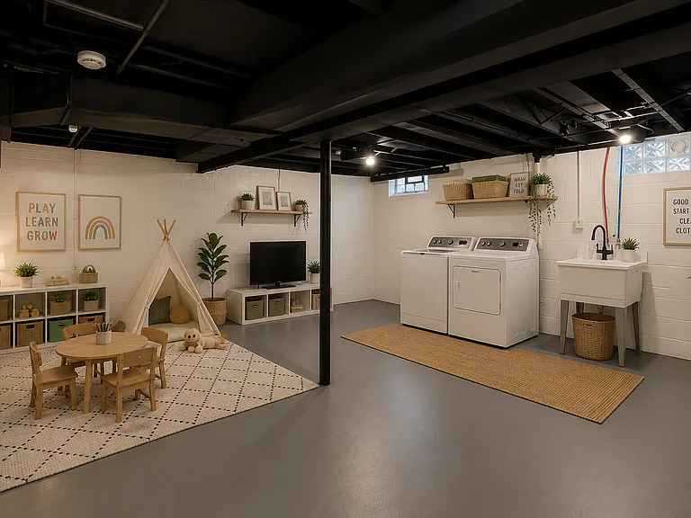 Spacious Finished Basement