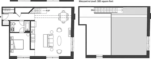 Floor plan 1 Bedroom, 1 Bathroom