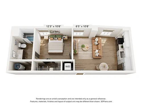 Floor plan 1BR TYPE H