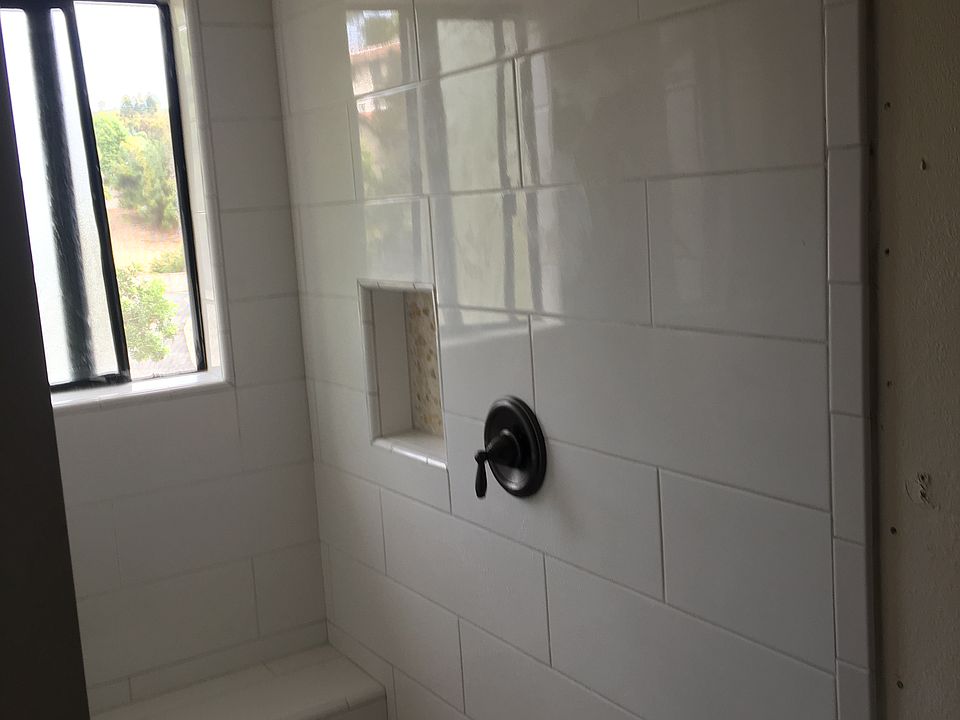 Brand new shower w bench