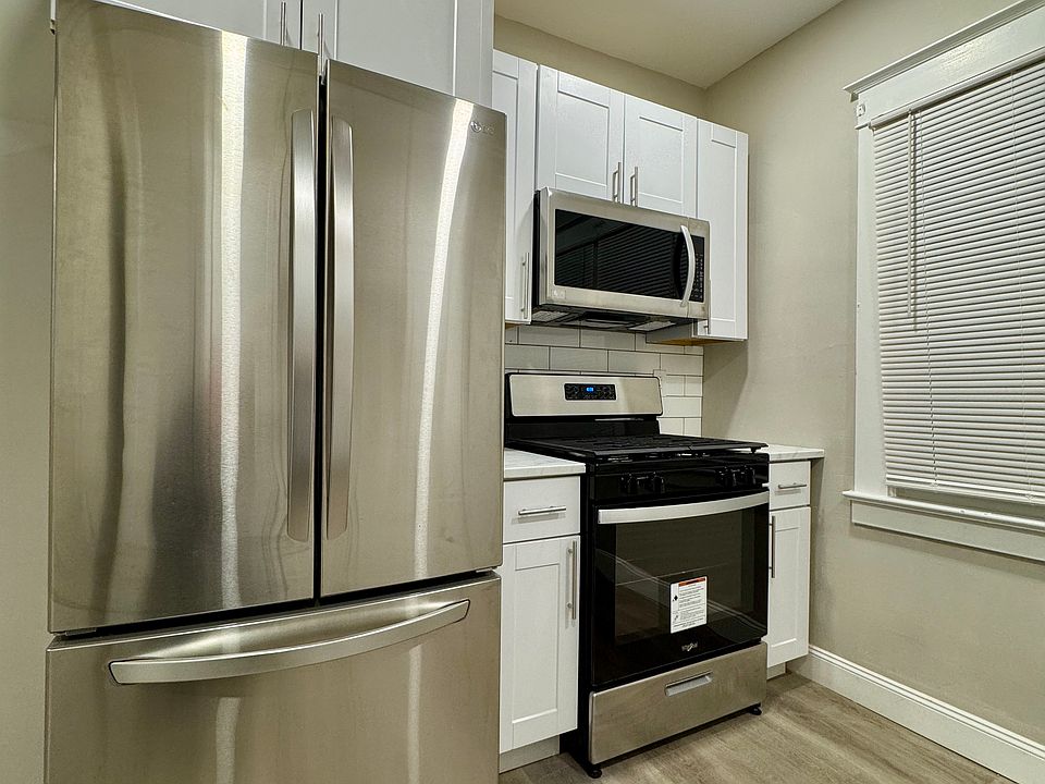 Beautiful stainless steel appliances included with the apartment