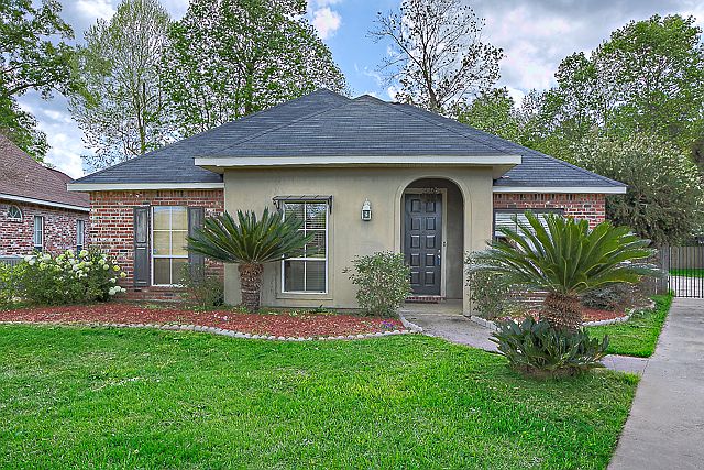 Newly landscaped corner lot