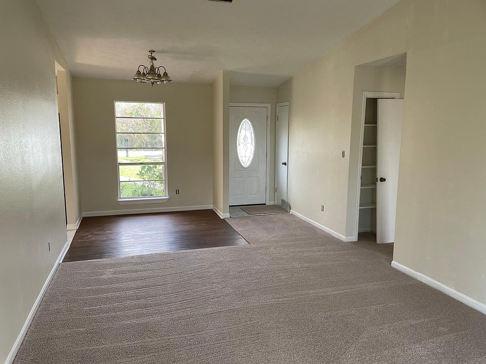 Living room and dining area
