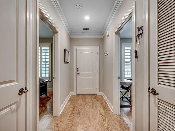 Front door and entry way.