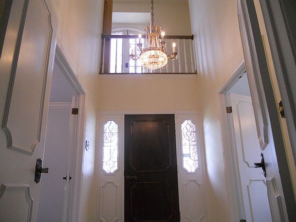 View from front entrance up to landing 