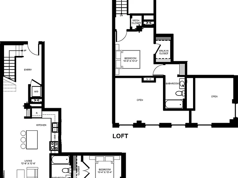 2 Bedroom Loft - Unit 1602