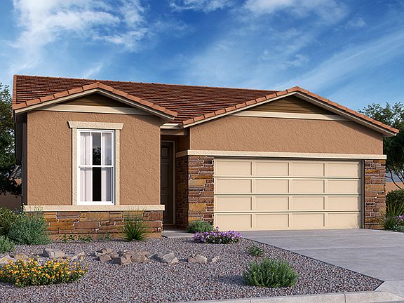 The Sunstone - Elevation B shown with optional stone