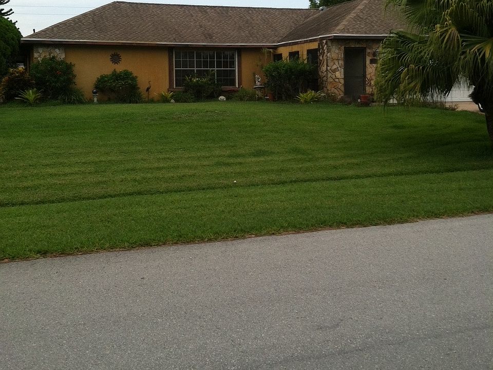 The house and front yard
