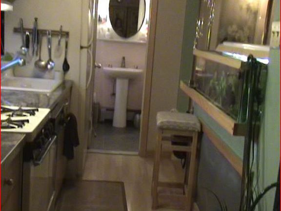 kitchen looking toward bath