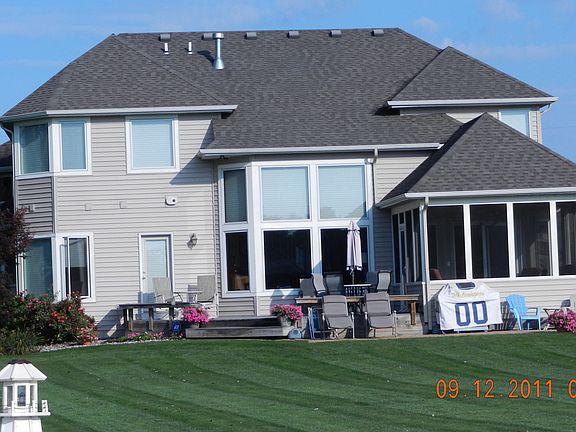 Lakeside of house