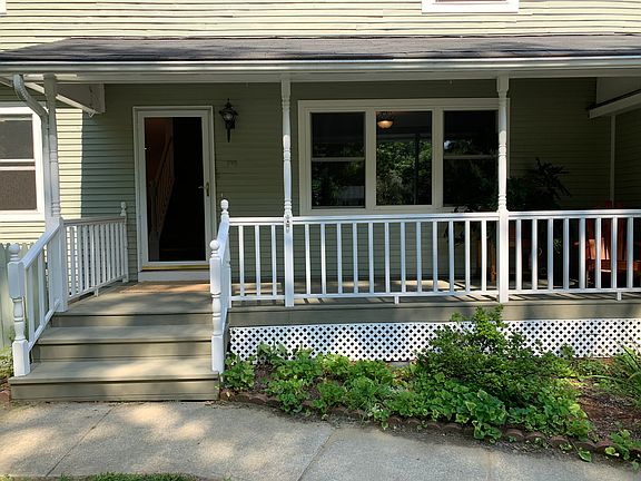 Spacious front porch, friendly neighborhood for walking and biking.