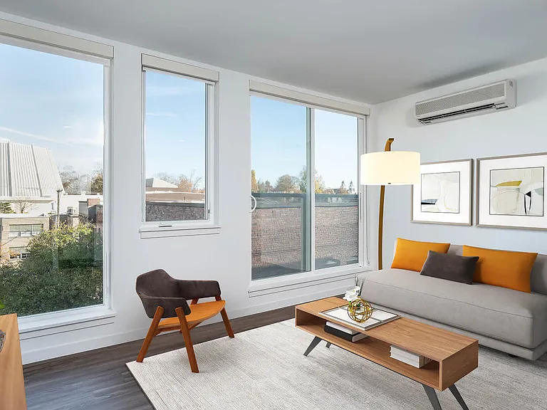 Studio Living Room with Hard Surface Flooring