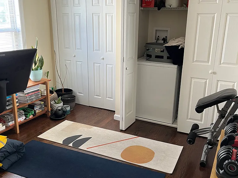 third bedroom with in unit private laundry