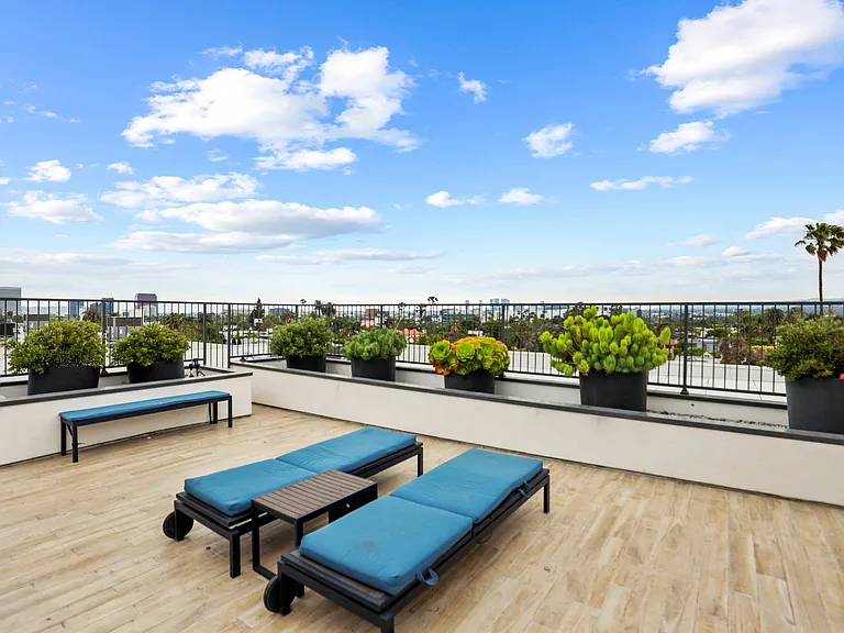 Rooftop Terrace with Deck Chairs