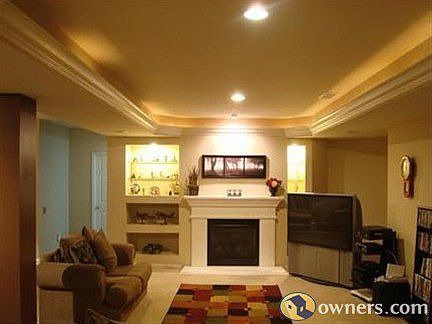 Family Room with Built in Theater Speakers