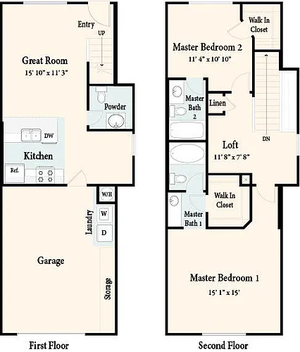 Floor plan Lanai - Townhome - End