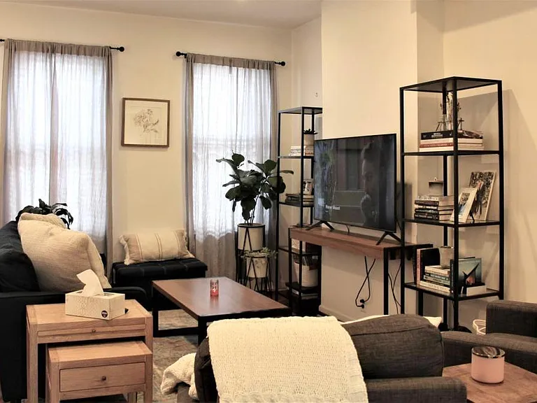 Living room facing street
