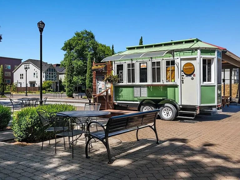 Walk just a few minutes to get your morning coffee!