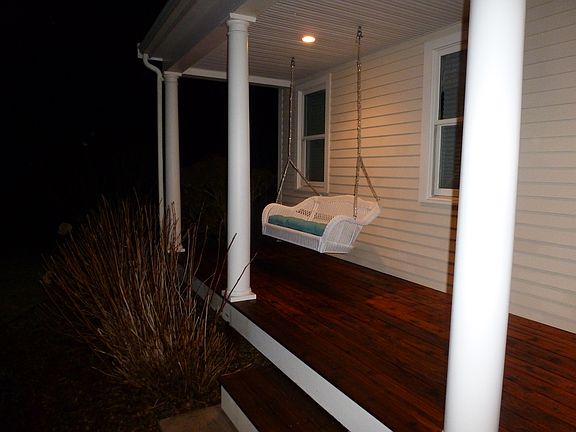 porch swing at night