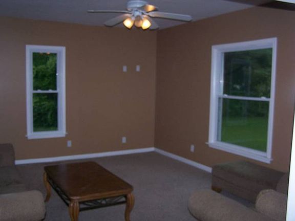 Newly dry walled living room.