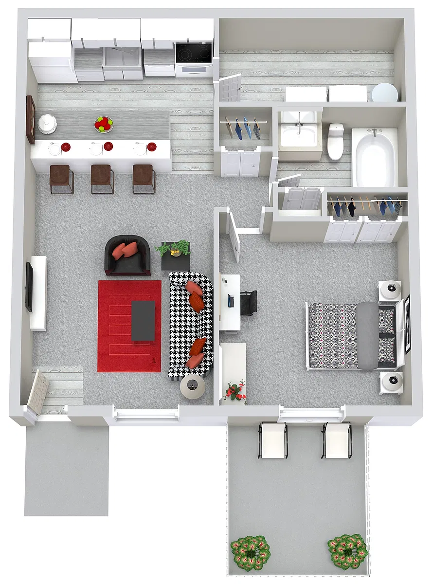 Floor plan 1 BED | 1 BATH