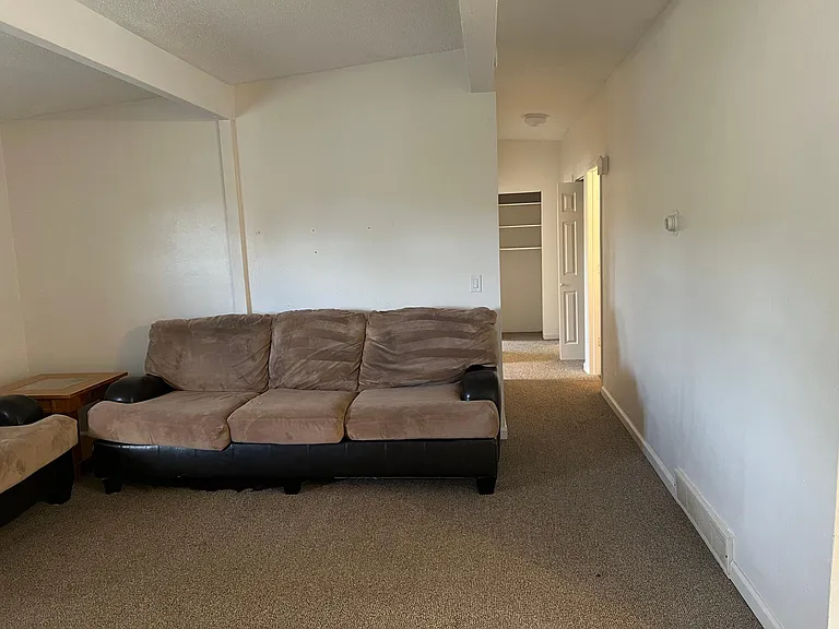 the hallway to the bedrooms and the bathroom