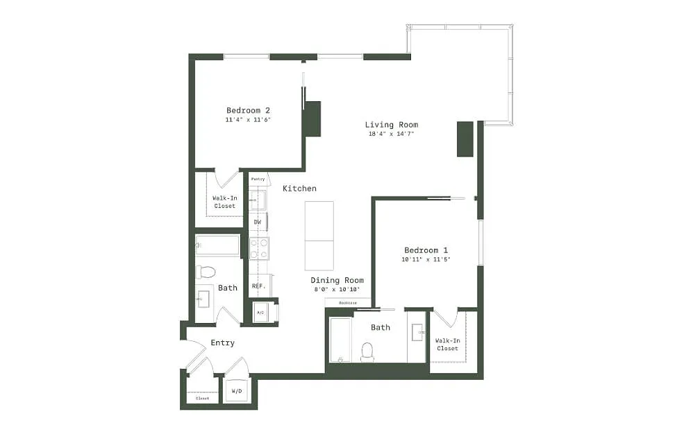 Floor plan TD2P